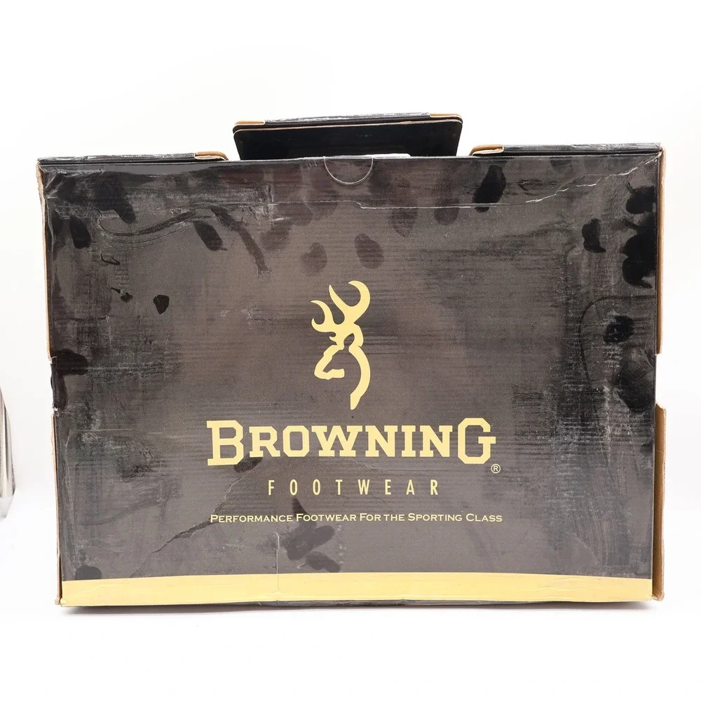 Browning 70100 Waterproof Rubber Boots Mens 8 Camo Hunting NWT